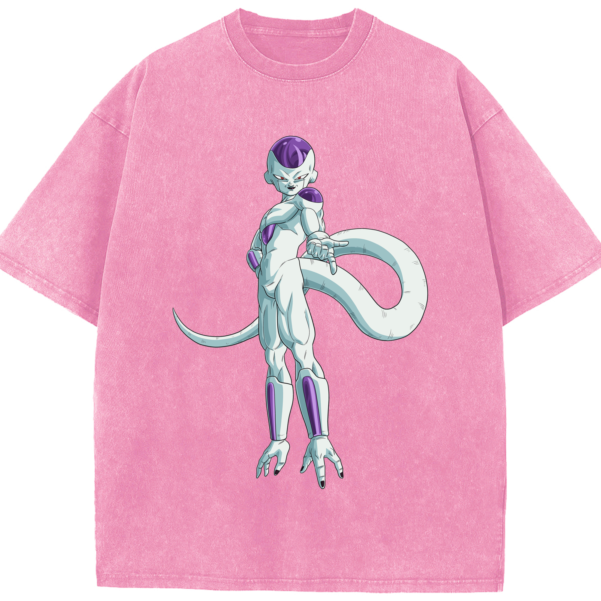 （画像用） ドラゴンボール フリーザ DRAGON BALL Frieza 綿100% ヴィンテージ風 半袖Tシャツ（フロントプリント）